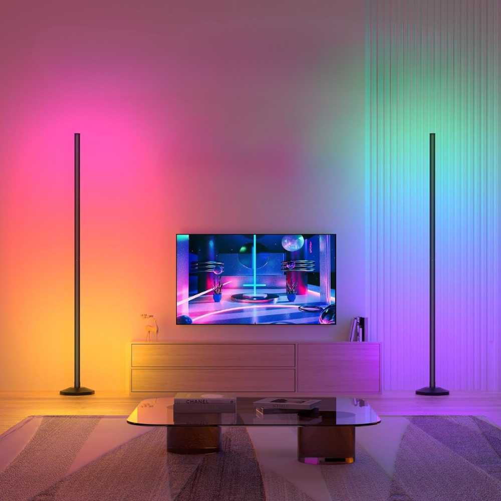 Visual RGB Floor Lamp – 145 cm mood light with app control and multi-color effect
