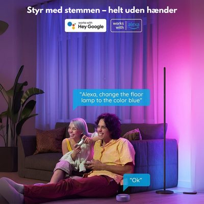 Visual RGB Floor Lamp – 145 cm mood light with app control and multi-color effect